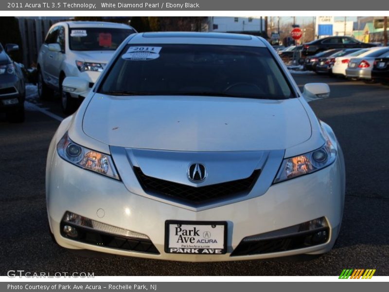 White Diamond Pearl / Ebony Black 2011 Acura TL 3.5 Technology