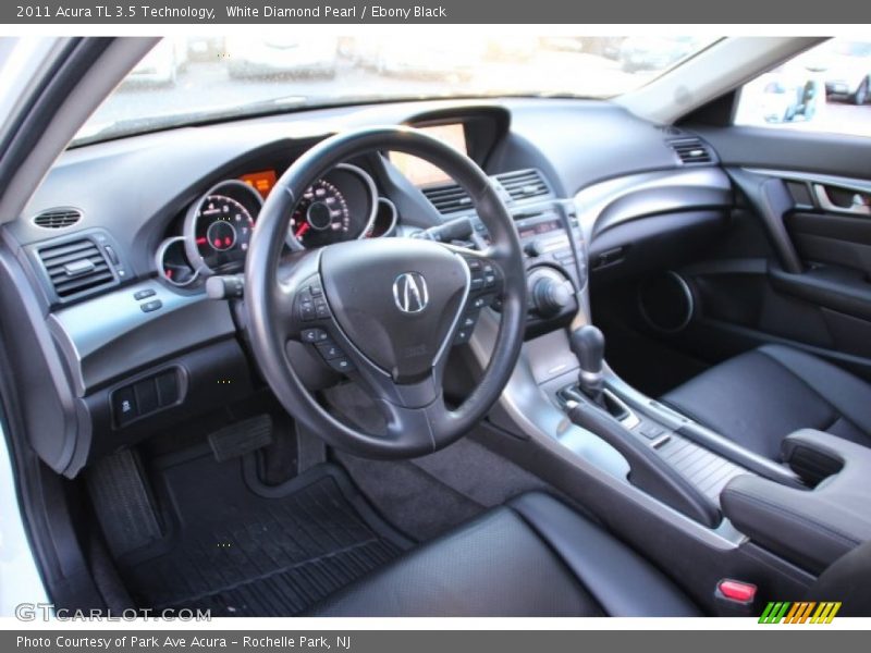 White Diamond Pearl / Ebony Black 2011 Acura TL 3.5 Technology