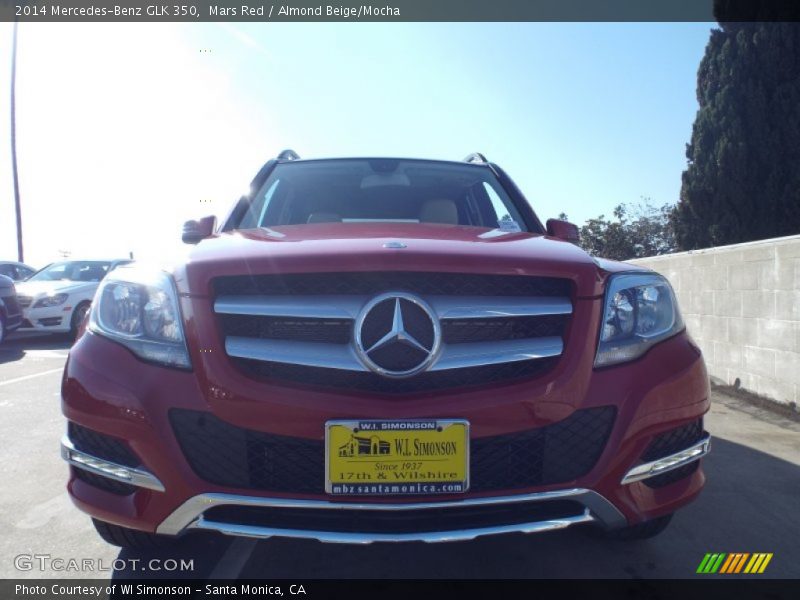 Mars Red / Almond Beige/Mocha 2014 Mercedes-Benz GLK 350