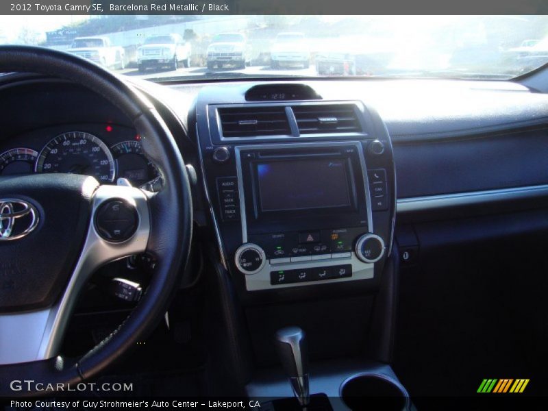 Barcelona Red Metallic / Black 2012 Toyota Camry SE