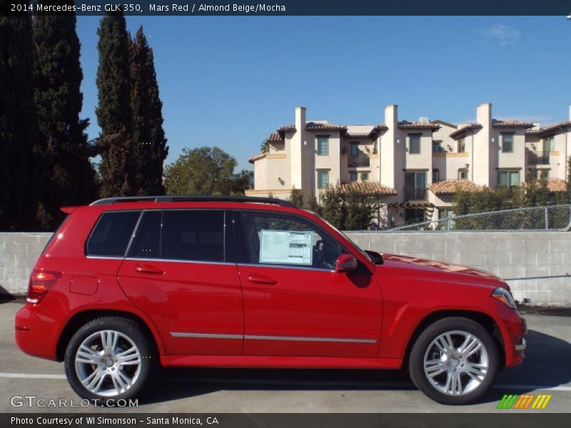 Mars Red / Almond Beige/Mocha 2014 Mercedes-Benz GLK 350