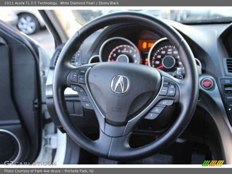 White Diamond Pearl / Ebony Black 2011 Acura TL 3.5 Technology