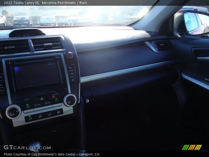 Barcelona Red Metallic / Black 2012 Toyota Camry SE