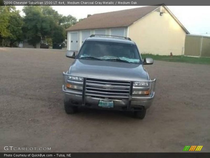 Medium Charcoal Gray Metallic / Medium Oak 2000 Chevrolet Suburban 1500 LT 4x4