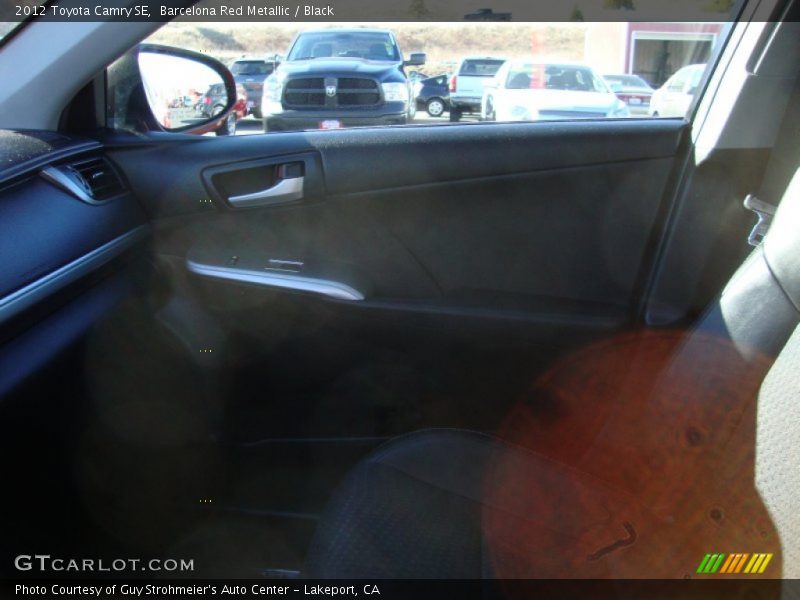 Barcelona Red Metallic / Black 2012 Toyota Camry SE