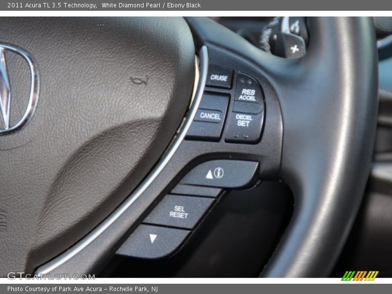 White Diamond Pearl / Ebony Black 2011 Acura TL 3.5 Technology