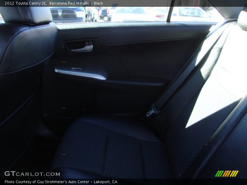 Barcelona Red Metallic / Black 2012 Toyota Camry SE