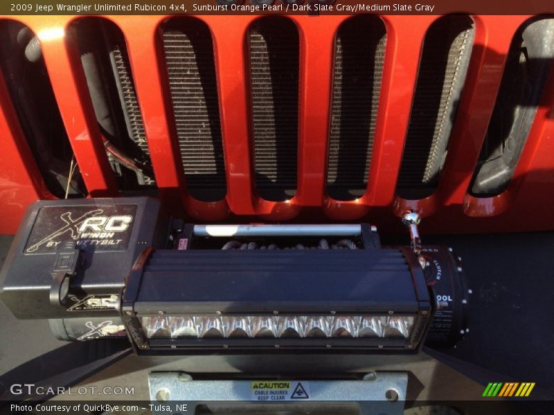 Sunburst Orange Pearl / Dark Slate Gray/Medium Slate Gray 2009 Jeep Wrangler Unlimited Rubicon 4x4