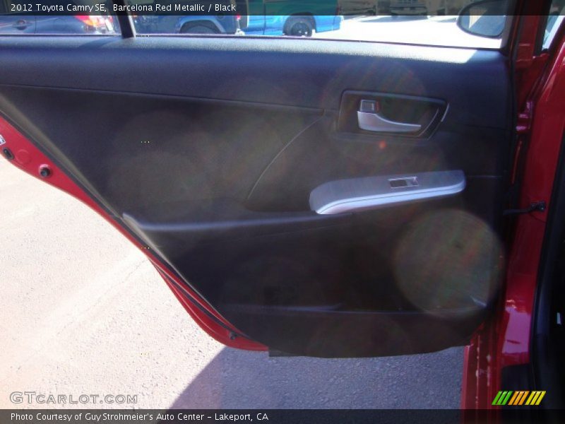 Barcelona Red Metallic / Black 2012 Toyota Camry SE