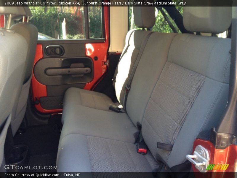 Sunburst Orange Pearl / Dark Slate Gray/Medium Slate Gray 2009 Jeep Wrangler Unlimited Rubicon 4x4