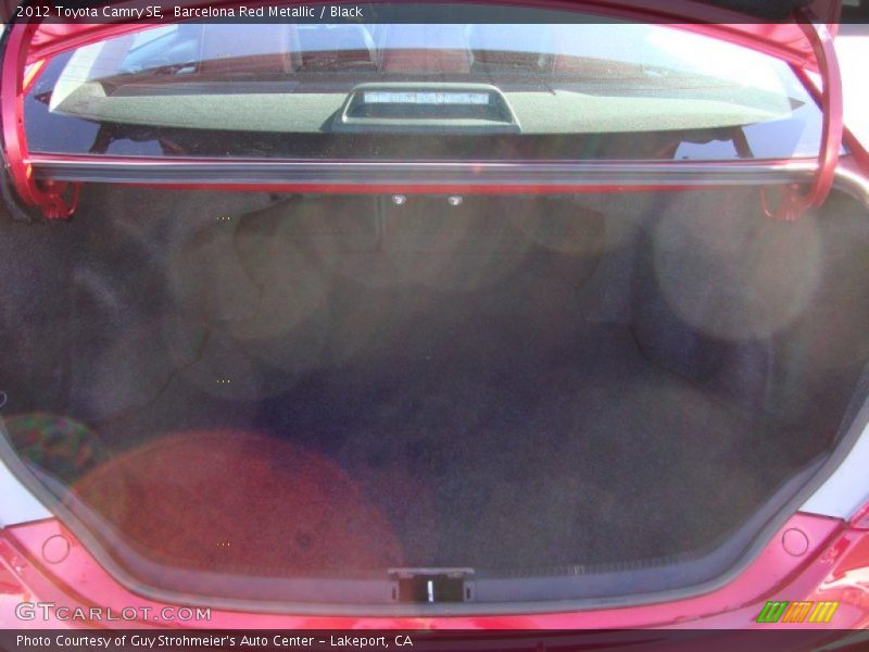 Barcelona Red Metallic / Black 2012 Toyota Camry SE