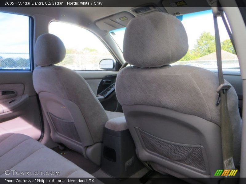 Nordic White / Gray 2005 Hyundai Elantra GLS Sedan