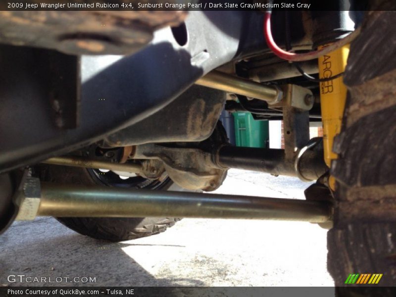 Sunburst Orange Pearl / Dark Slate Gray/Medium Slate Gray 2009 Jeep Wrangler Unlimited Rubicon 4x4