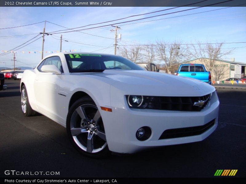 Summit White / Gray 2012 Chevrolet Camaro LT/RS Coupe