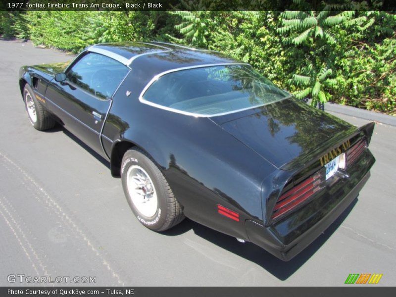 Black / Black 1977 Pontiac Firebird Trans Am Coupe