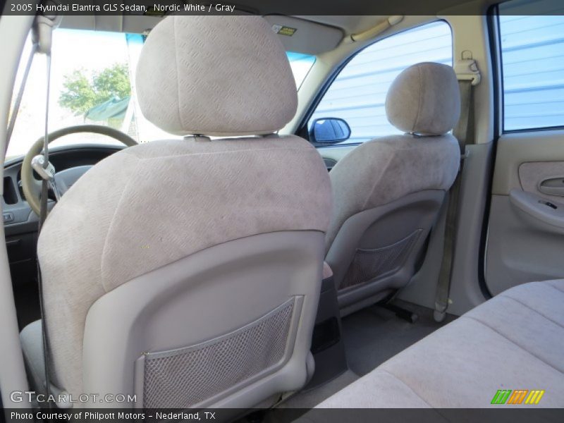 Nordic White / Gray 2005 Hyundai Elantra GLS Sedan