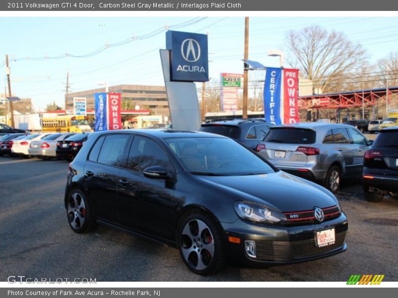 Carbon Steel Gray Metallic / Interlagos Plaid Cloth 2011 Volkswagen GTI 4 Door