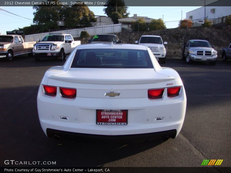 Summit White / Gray 2012 Chevrolet Camaro LT/RS Coupe