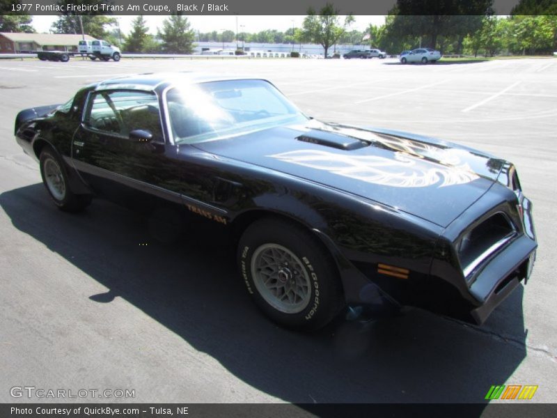 Black / Black 1977 Pontiac Firebird Trans Am Coupe