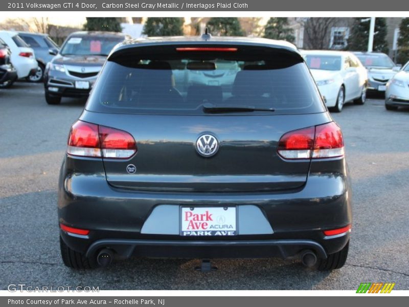 Carbon Steel Gray Metallic / Interlagos Plaid Cloth 2011 Volkswagen GTI 4 Door