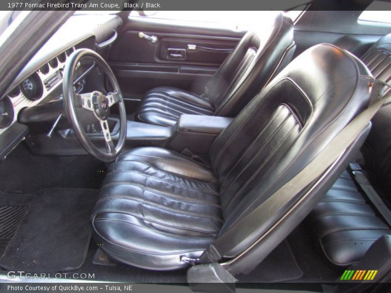 Front Seat of 1977 Firebird Trans Am Coupe
