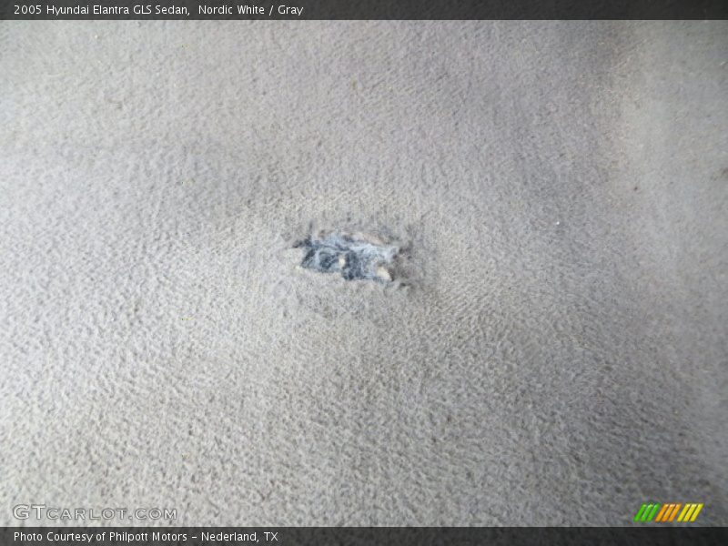 Nordic White / Gray 2005 Hyundai Elantra GLS Sedan