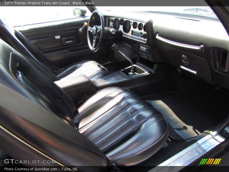 Front Seat of 1977 Firebird Trans Am Coupe