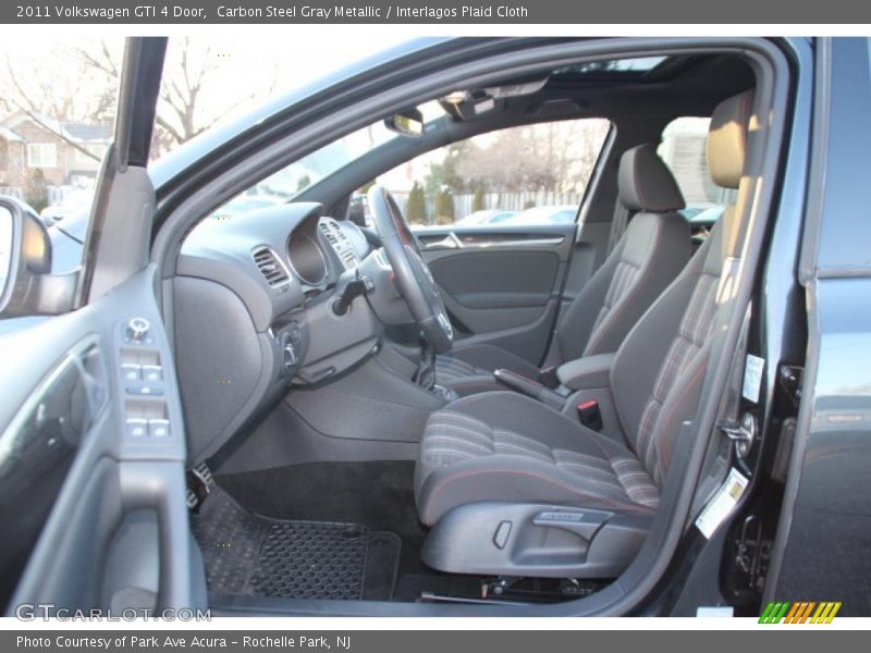 Carbon Steel Gray Metallic / Interlagos Plaid Cloth 2011 Volkswagen GTI 4 Door