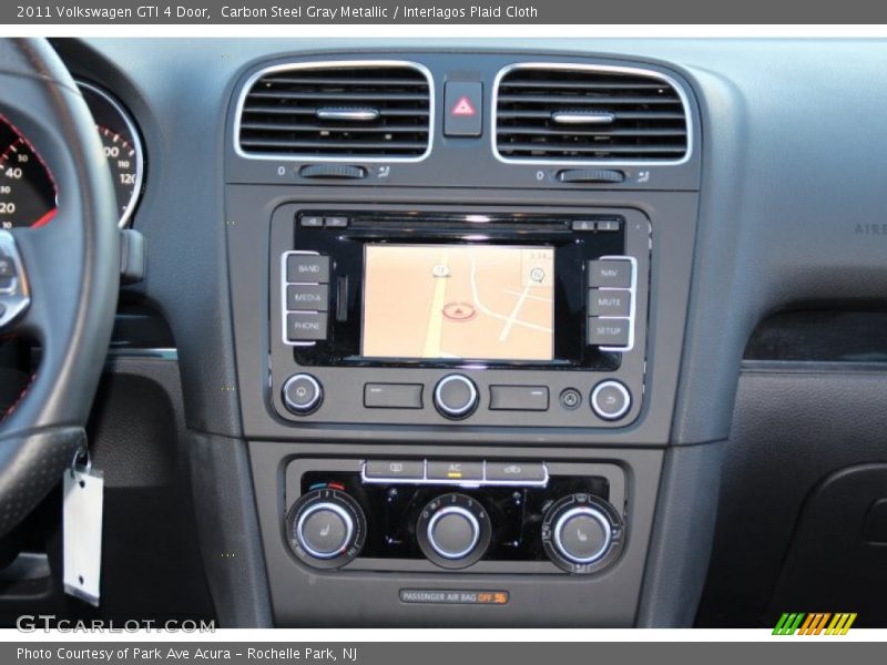 Carbon Steel Gray Metallic / Interlagos Plaid Cloth 2011 Volkswagen GTI 4 Door