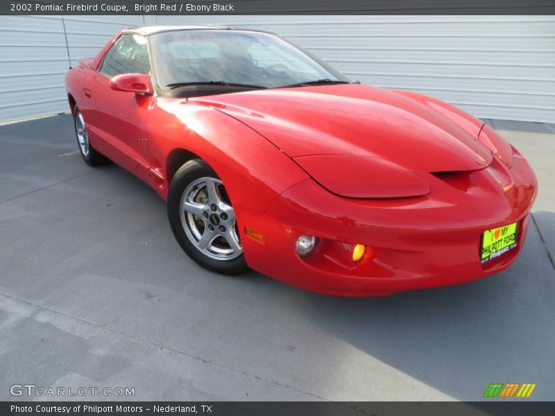 Bright Red / Ebony Black 2002 Pontiac Firebird Coupe