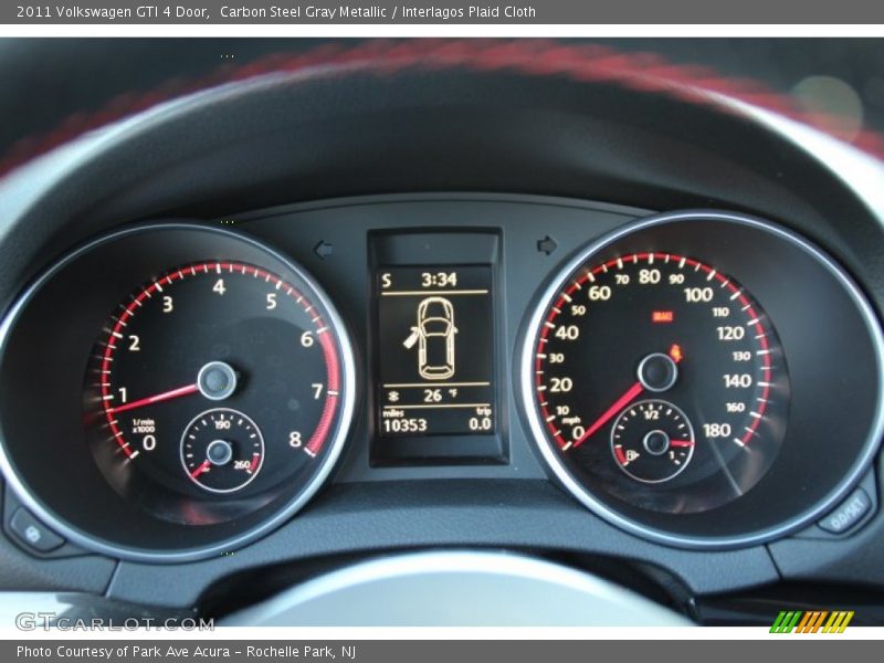 Carbon Steel Gray Metallic / Interlagos Plaid Cloth 2011 Volkswagen GTI 4 Door
