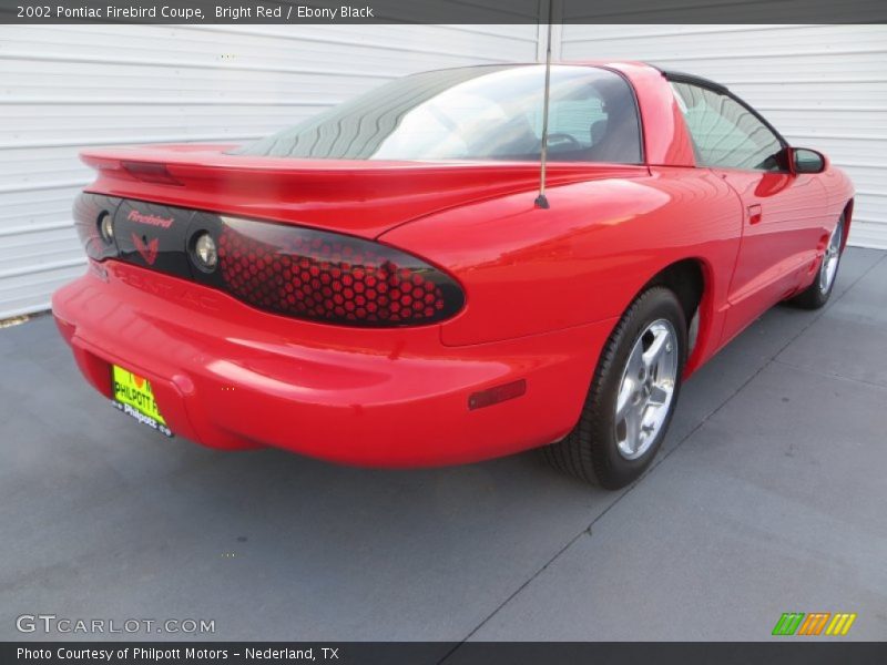 Bright Red / Ebony Black 2002 Pontiac Firebird Coupe