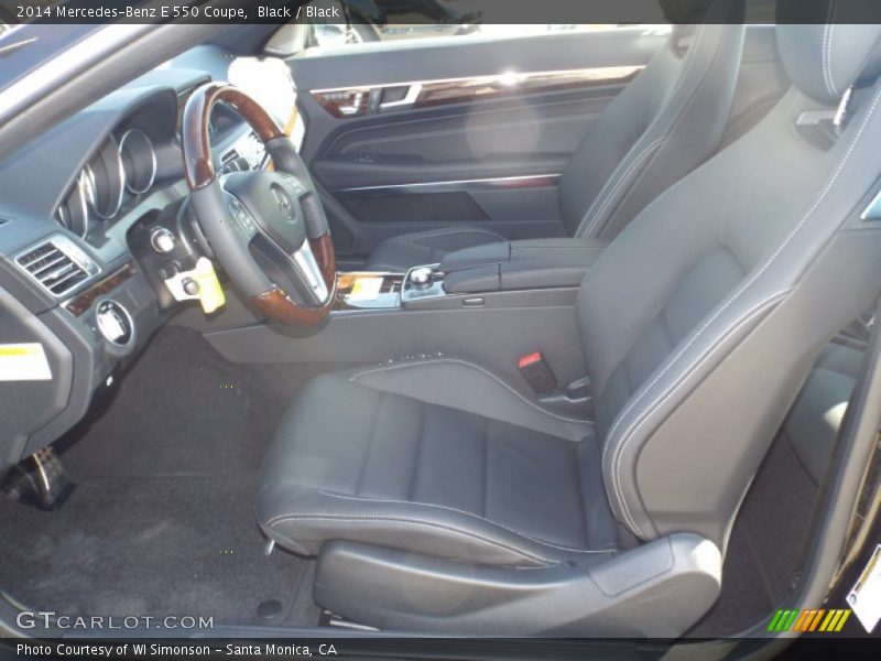 Front Seat of 2014 E 550 Coupe