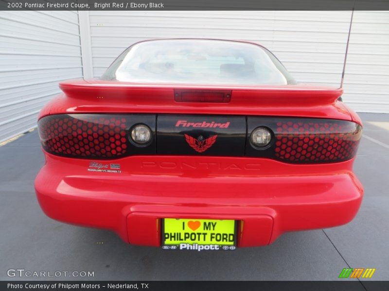Bright Red / Ebony Black 2002 Pontiac Firebird Coupe
