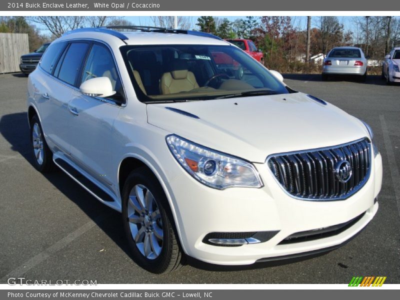 White Opal / Cocaccino 2014 Buick Enclave Leather