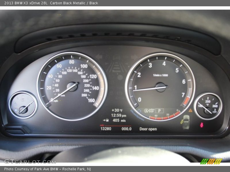 Carbon Black Metallic / Black 2013 BMW X3 xDrive 28i