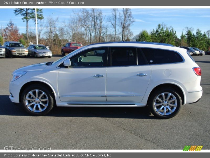 White Opal / Cocaccino 2014 Buick Enclave Leather