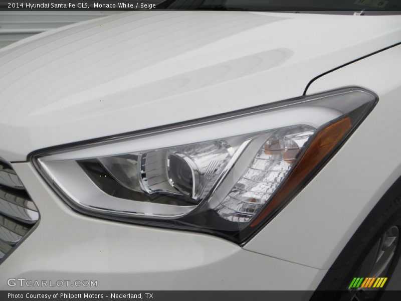 Monaco White / Beige 2014 Hyundai Santa Fe GLS