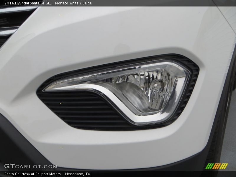 Monaco White / Beige 2014 Hyundai Santa Fe GLS