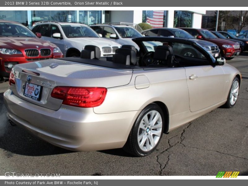 Orion Silver Metallic / Black 2013 BMW 3 Series 328i Convertible