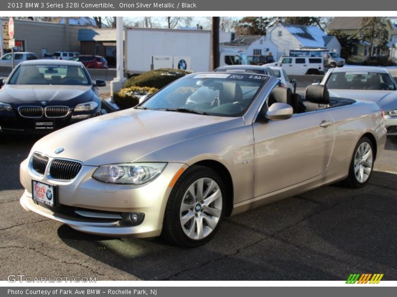 Orion Silver Metallic / Black 2013 BMW 3 Series 328i Convertible