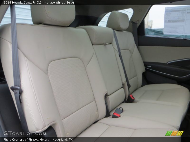 Monaco White / Beige 2014 Hyundai Santa Fe GLS