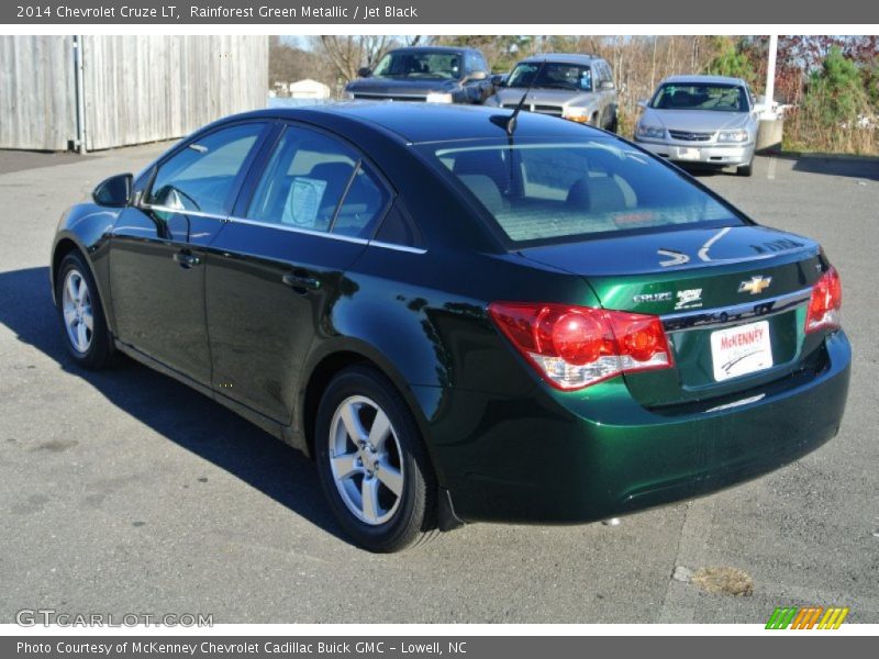 Rainforest Green Metallic / Jet Black 2014 Chevrolet Cruze LT