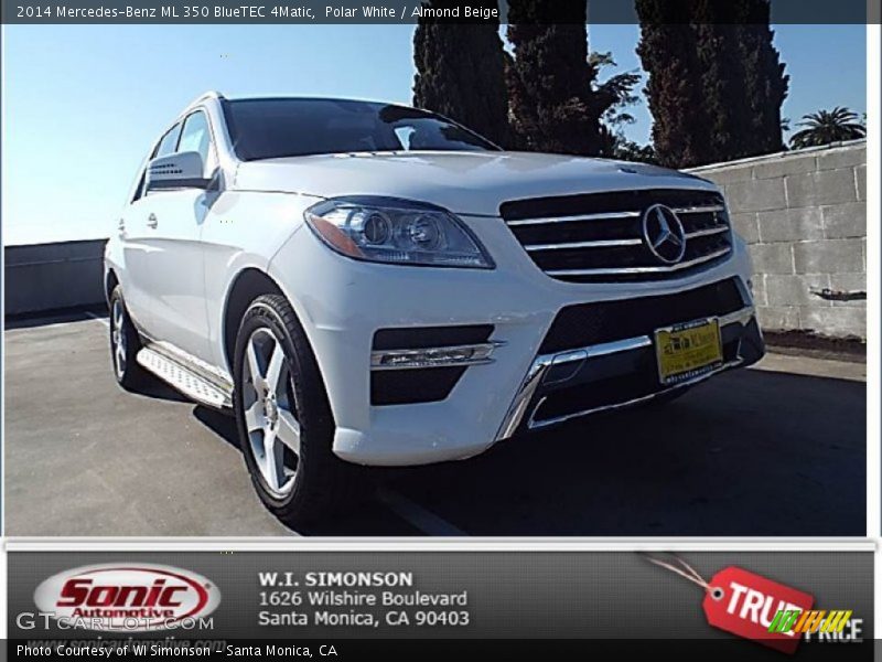 Polar White / Almond Beige 2014 Mercedes-Benz ML 350 BlueTEC 4Matic