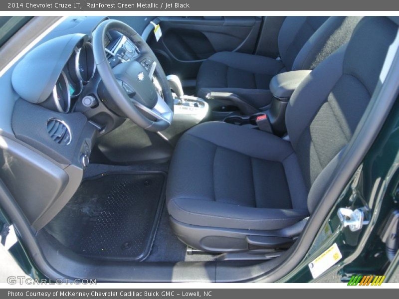 Rainforest Green Metallic / Jet Black 2014 Chevrolet Cruze LT