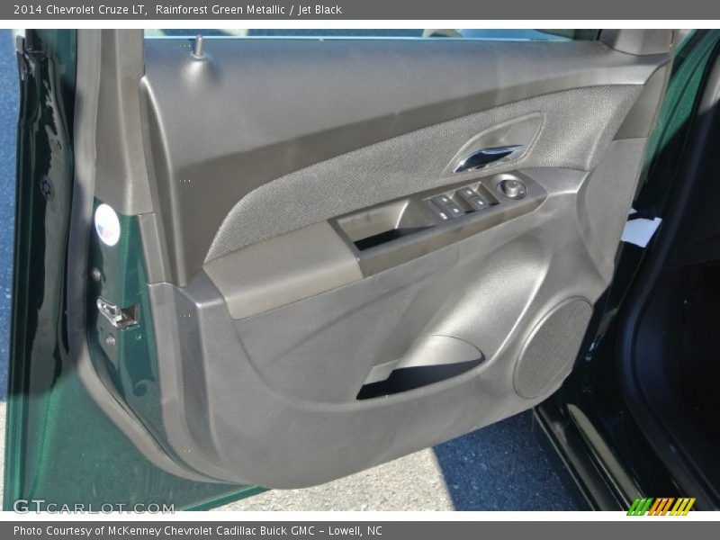 Rainforest Green Metallic / Jet Black 2014 Chevrolet Cruze LT