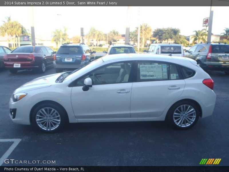 Satin White Pearl / Ivory 2014 Subaru Impreza 2.0i Limited 5 Door