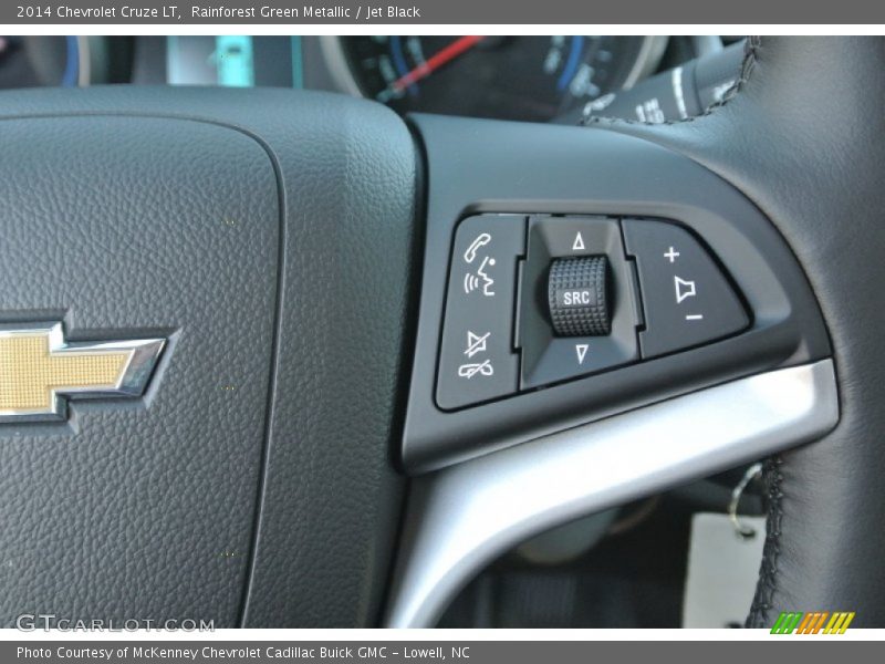 Rainforest Green Metallic / Jet Black 2014 Chevrolet Cruze LT