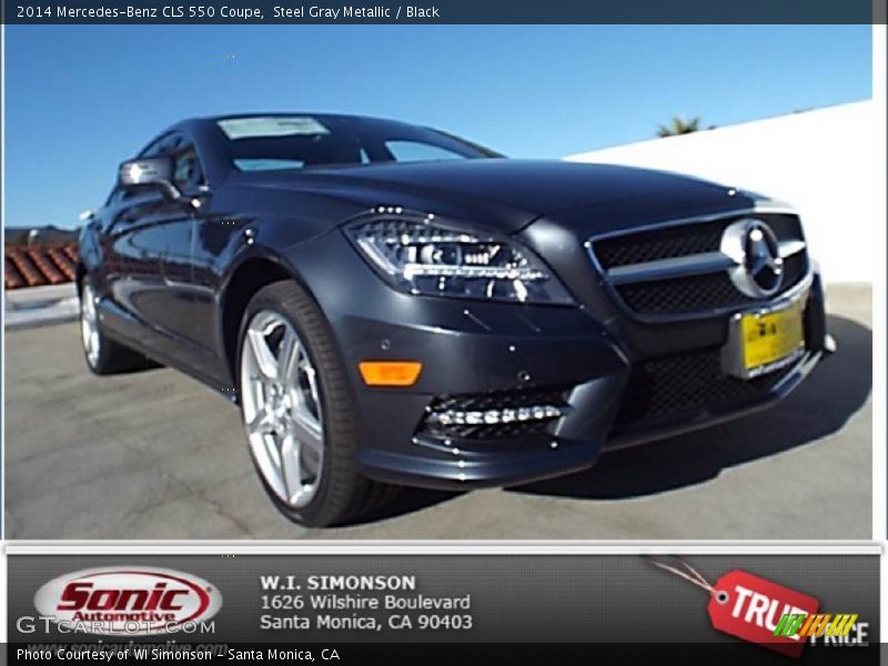 Steel Gray Metallic / Black 2014 Mercedes-Benz CLS 550 Coupe