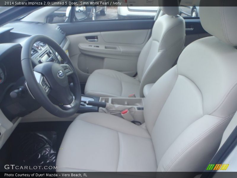Satin White Pearl / Ivory 2014 Subaru Impreza 2.0i Limited 5 Door